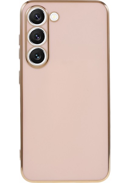 Darbeye Dayanıklı Tpu Telefon Kılıfı Samsung Galaxy S22 5g Galvanik 6d Parlak Telefon Kılıfı-Pembe (Yurt Dışından)