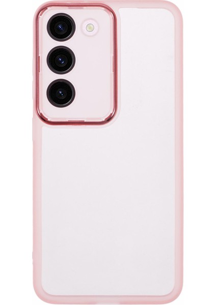 Dksm Serisi Samsung Galaxy S22+5G Kılıf Elektrokaplama Kamera Çerçevesi Tpu Telefon Kılıfı-Şeffaf Pembe (Yurt Dışından)