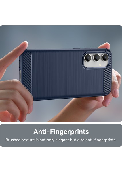 Samsung Galaxy S23 Fe Yumuşak Tpu Fırçalanmış Telefon Kılıfı Karbon Fiber Doku Telefon Arka Kapağı-Mavi (Yurt Dışından) indirimleri