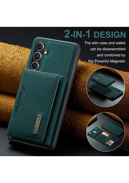 Dg.mıng M2 Serisi Samsung Galaxy A35 5g Kickstand Kılıf Çıkarılabilir Manyetik Cüzdan Telefon Kılıfı-Yeşil (Yurt Dışından) indirimleri