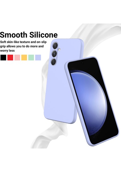 Samsung Galaxy A54 5g Kılıf Çizilmez Sıvı Silikon Koruyucu Kılıf Kayışlı-Mor (Yurt Dışından) fırsatları