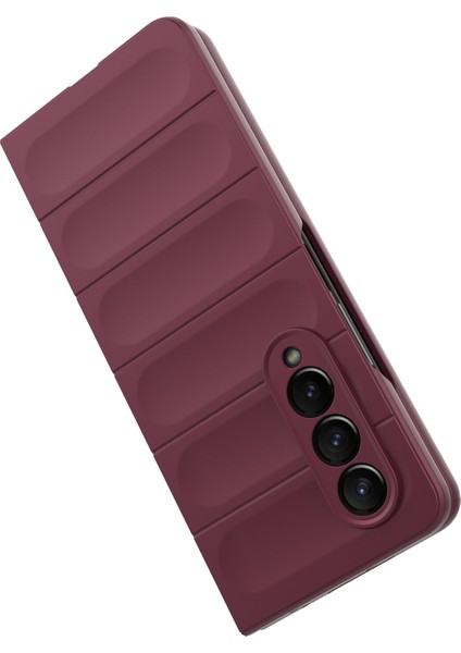 Samsung Galaxy Z Fold4 5g Telefon Kılıfı Sert Pc Darbeye Dayanıklı Kapak-Şarap Kırmızısı (Yurt Dışından) fırsatları