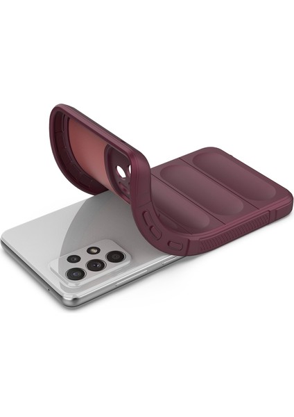 Samsung Galaxy A52 4G/5G/A52S 5g Kaymaz Yumuşak Tpu Telefon Kılıfı Düşmeye Dayanıklı Cep Telefonu Koruyucu Kılıf-Şarap Kırmızısı (Yurt Dışından) modelleri