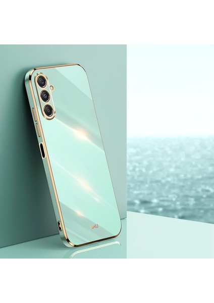 Xınlı Samsung Galaxy F34 5G/M34 5g Elektrokaplama Altın Kenar Telefon Kılıfı Tpu Çizilmez Kapak-Camgöbeği (Yurt Dışından) fiyatları