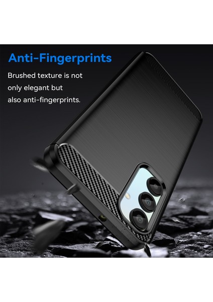 Samsung Galaxy A16 5G/A16 4g Kılıf Karbon Fiber Doku Tpu Fırçalanmış Telefon Kılıfı-Siyah (Yurt Dışından) fırsatları