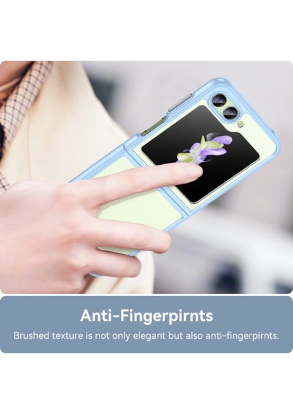 Samsung Galaxy Z Flip5 5g Cep Telefonu Arka Kapağı Şeffaf Koruyucu Darbeye Dayanıklı Tpu+Akrilik Kılıf-Mavi (Yurt Dışından) fırsatları