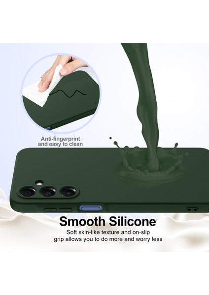 Samsung Galaxy A26 5g Kılıfı Magsafe Anti-Düşme Sıvı Silikon Telefon Kılıfı ile Uyumlu - Koyu Yeşil (Yurt Dışından) indirimleri
