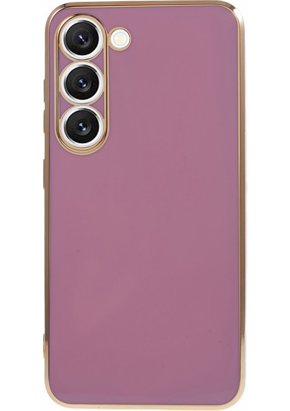 Samsung Galaxy S22 5g Için Darbeye Dayanıklı Tpu Telefon Kılıfı Elektrokaplama 6d Parlak Telefon Kılıfı-Mor (Yurt Dışından)
