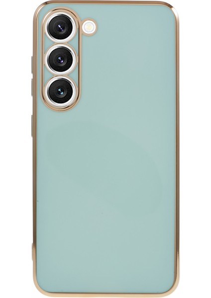 Samsung Galaxy S22 5g Için Darbeye Dayanıklı Tpu Telefon Kılıfı Elektrokaplama 6d Parlak Telefon Kılıfı-Camgöbeği (Yurt Dışından)