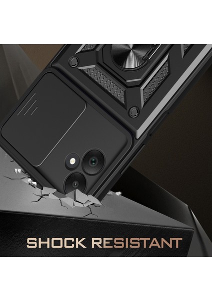 Samsung Galaxy A05 4g Cep Telefonu Kılıfı Kickstand Kapağı Kayar Lens Pencereli-Altın (Yurt Dışından) fiyatları