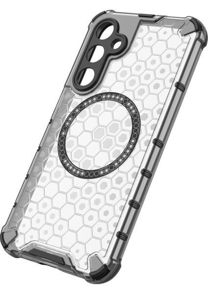 Samsung Galaxy S23 Fe Kılıf Petek Manyetik Halka Tpu+Pc Telefon Kılıfı-Şeffaf (Yurt Dışından) fırsatları