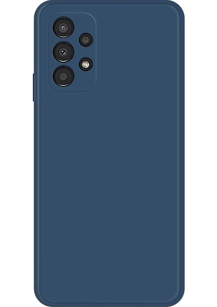 Samsung Galaxy A13 4g Düz Kenar Ka Tpu Düşmeye Karşı Kılıf Mikrofiber Astar Koruyucu Kılıf-Koyu Mavi (Yurt Dışından)