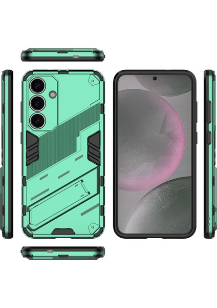 Samsung Galaxy S25+KILIF Pc+Tpu Darbeye Dayanıklı Telefon Kılıfı Kickstand Ile-Yeşil (Yurt Dışından) indirimleri