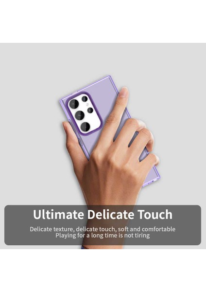 Samsung Galaxy S23 Ultra Kılıf Pc+Tpu+Pet Mat Anti-Düşme Telefon Arka Kapağı-Mor (Yurt Dışından) indirimleri