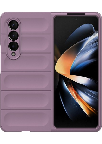 Samsung Galaxy Z Fold4 5g Telefon Kılıfı Sert Pc Darbeye Dayanıklı Kapak-Açık Mor (Yurt Dışından) fiyatları
