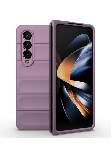 Samsung Galaxy Z Fold4 5g Telefon Kılıfı Sert Pc Darbeye Dayanıklı Kapak-Açık Mor (Yurt Dışından) modelleri