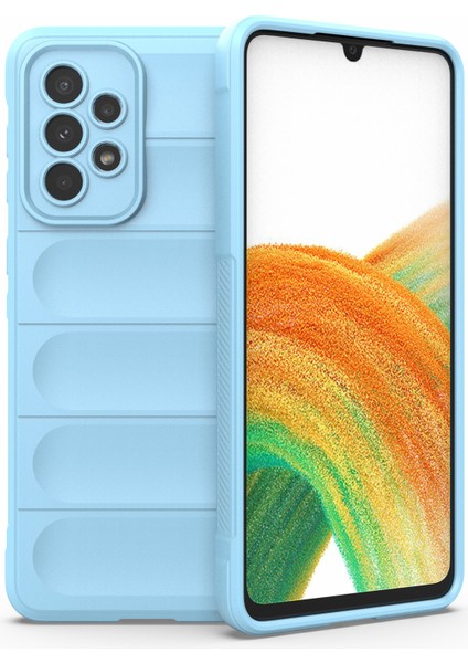 Samsung Galaxy A73 5g Için Cep Telefonu Kılıfı Çantası,düşmeye Dayanıklı Tpu Sağlam Arka Telefon Kılıfı-Bebek Mavisi (Yurt Dışından)