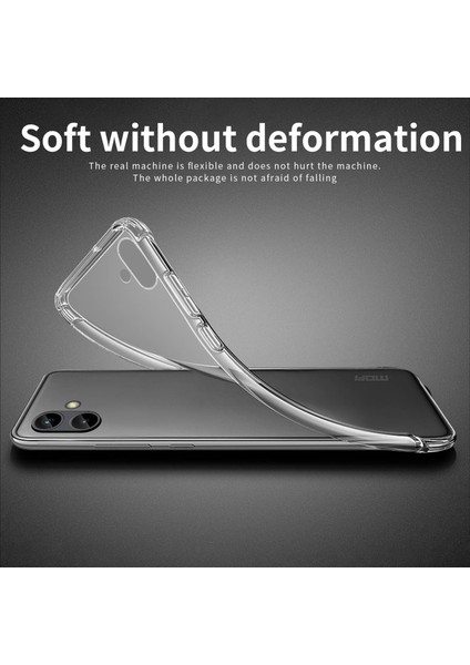 Mofı Samsung Galaxy A04 4g (164,4 x 76,3 x 9,1 Mm) Şok Emici Koruyucu Telefon Kılıfı, Şeffaf Kristal Tpu Kabuk Kılıf (Yurt Dışından) fırsatları