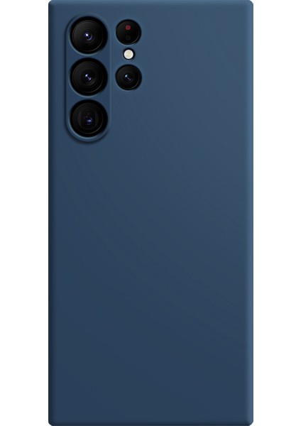 Samsung Galaxy S25 Ultra Tpu Kılıf Düz Kenar Koruma Telefon Kılıfı-Koyu Mavi (Yurt Dışından)