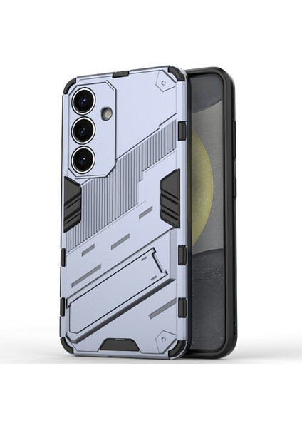 Samsung Galaxy A56 5g Kılıf Pc+Tpu Darbeye Dayanıklı Telefon Kılıfı Kickstand Ile-Gri (Yurt Dışından)