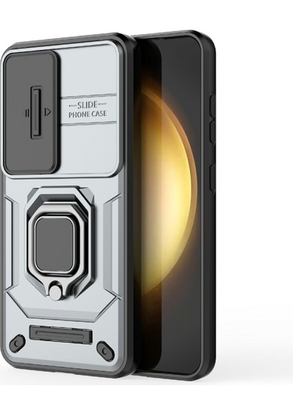 Samsung Galaxy A56 5g Kılıf Pc+Tpu Kickstand Telefon Koruyucu Lens Kapağı Ile-Gri (Yurt Dışından) modelleri