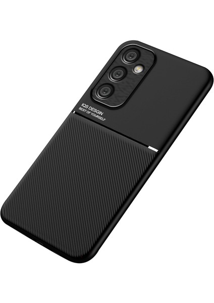 Samsung Galaxy A35 5g Telefon Kılıfı Için Manyetik Tutucu Metal Levhalı Çizilmez Arka Kılıf-Siyah (Yurt Dışından)