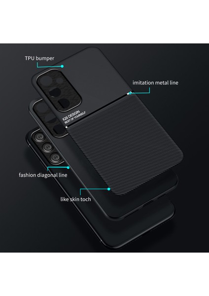 Samsung Galaxy A35 5g Telefon Kılıfı Için Manyetik Tutucu Metal Levhalı Çizilmez Arka Kılıf-Siyah (Yurt Dışından) fırsatları