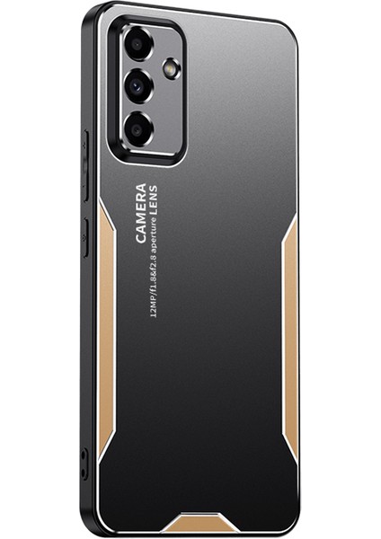 Samsung Galaxy A55 5g Kılıf Alüminyum Alaşım + Tpu + Pc Koruyucu Telefon Kılıfı - Altın (Yurt Dışından)