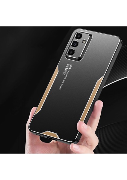 Samsung Galaxy A55 5g Kılıf Alüminyum Alaşım + Tpu + Pc Koruyucu Telefon Kılıfı - Altın (Yurt Dışından) indirimleri