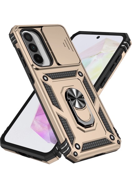Samsung Galaxy A36 5G/A56 5g Kılıf Pc+Tpu Telefon Kılıfı Lens Korumalı Destekli-Altın (Yurt Dışından) fiyatları