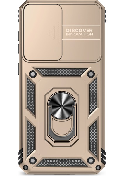 Samsung Galaxy A36 5G/A56 5g Kılıf Pc+Tpu Telefon Kılıfı Lens Korumalı Destekli-Altın (Yurt Dışından) modelleri