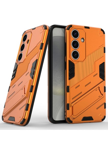 Samsung Galaxy A56 5g Kılıf Pc+Tpu Darbeye Dayanıklı Telefon Kılıfı Kickstand Ile-Turuncu (Yurt Dışından) modelleri