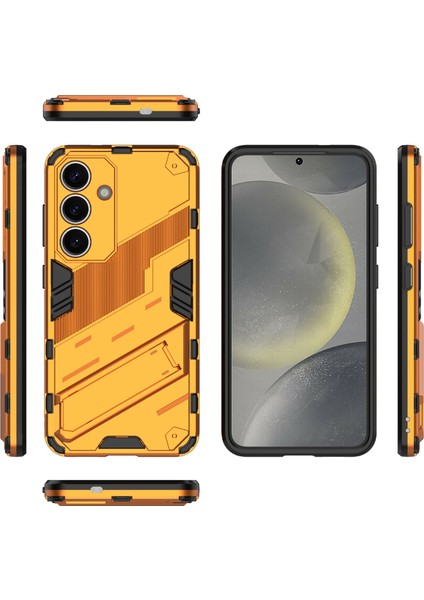 Samsung Galaxy A56 5g Kılıf Pc+Tpu Darbeye Dayanıklı Telefon Kılıfı Kickstand Ile-Turuncu (Yurt Dışından) fırsatları