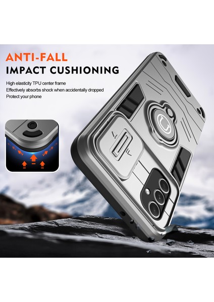 Samsung Galaxy A54 5g Kılıf Slayt Lens Kapağı Kickstand Telefon Koruyucu-Gri (Yurt Dışından) fırsatları