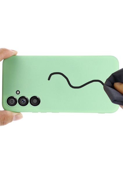Samsung Galaxy A54 5g Çizilmez Sıvı Silikon Telefon Kılıfı Koruyucu Kılıf Askılı-Yeşil (Yurt Dışından) modelleri