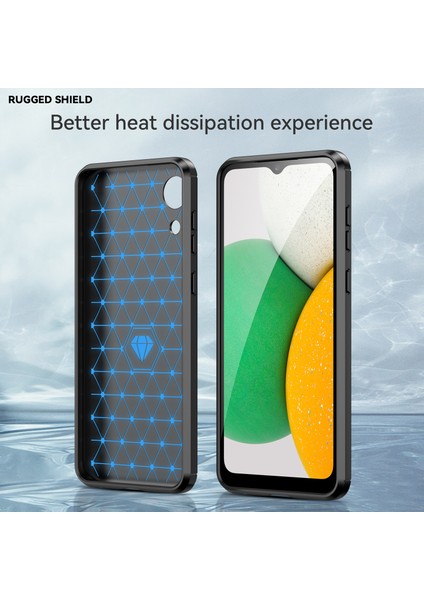 Samsung Galaxy A03 Core Için 1.8mm Tpu Kılıf, Fırçalanmış Yüzey Karbon Fiber Doku Parmak Izi Önleyici Arka Kapak-Siyah (Yurt Dışından) indirimleri