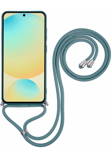 Samsung Galaxy S25 Çapraz Askılı Kılıf Esnek Tpu Fiber Astarlı Darbeye Dayanıklı Telefon Kılıfı-Ordu Yeşili (Yurt Dışından) fiyatları