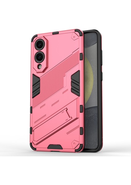 Samsung Galaxy S25 Edge Kılıf Pc+Tpu Darbeye Dayanıklı Telefon Kılıfı Kickstand Ile-Gül (Yurt Dışından)