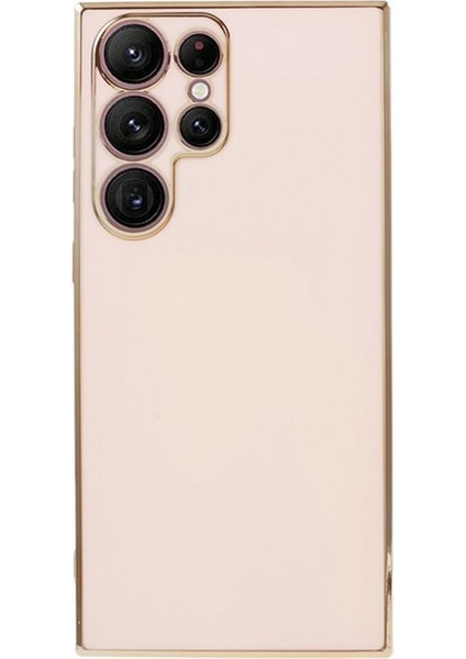 Samsung Galaxy S25 Ultra Kılıf Tpu Slim Fit Darbeye Dayanıklı Telefon Kılıfı 6d Elektrokaplama-Pembe (Yurt Dışından)