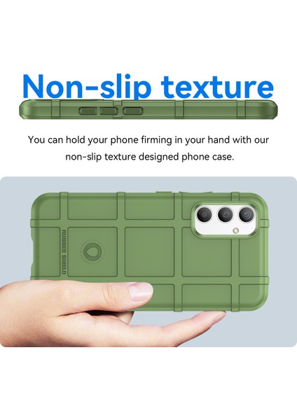 Samsung Galaxy A34 5g Için Telefon Kılıfı, Sağlam Kare Izgara Doku Darbeye Dayanıklı Yumuşak Tpu Arka Kapak-Yeşil (Yurt Dışından) fırsatları