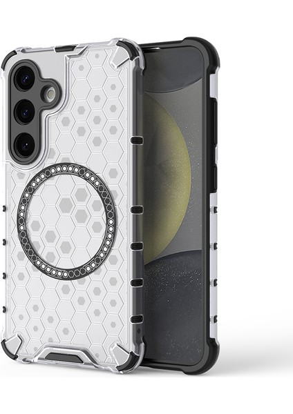 Samsung Galaxy S25 Kılıfı Magsafe Honeycomb Tasarım Tpu+Pc Telefon Kılıfı ile Uyumlu-Şeffaf (Yurt Dışından) fiyatları