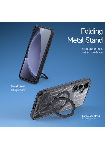 Samsung Galaxy S25 Kılıfı Dux Ducıs Aimo Serisi Magsafe Tpu+Pc Kickstand Telefon Kılıfı (Reach Sertifikası) ile Uyumlu - Siyah (Yurt Dışından) fırsatları