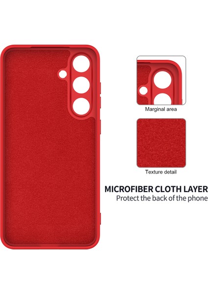 Samsung Galaxy S25+KILIF Sıvı Silikon Çizilmez Telefon Kılıfı El Askılı-Kırmızı (Yurt Dışından) indirimleri