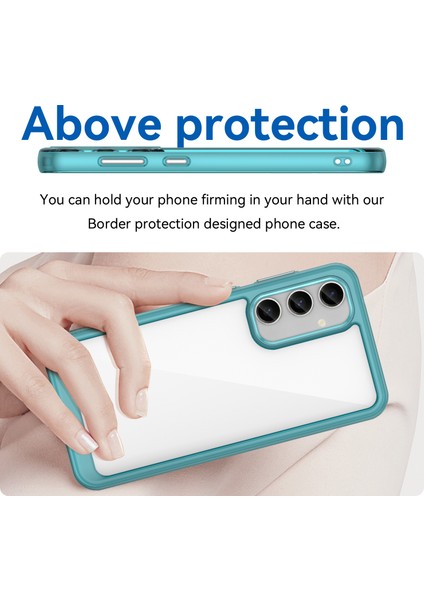 Samsung Galaxy S23 Fe Için Düşmeye Dayanıklı Arka Kapak Tpu+Akrilik Çizilmez Telefon Kılıfı-Şeffaf Mavi (Yurt Dışından) fırsatları