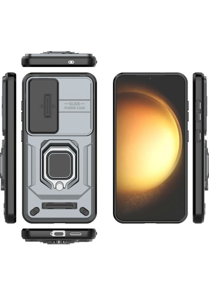 Samsung Galaxy A56 5g Kılıf Pc+Tpu Kickstand Telefon Koruyucu Lens Kapağı Ile-Gri (Yurt Dışından) indirimleri