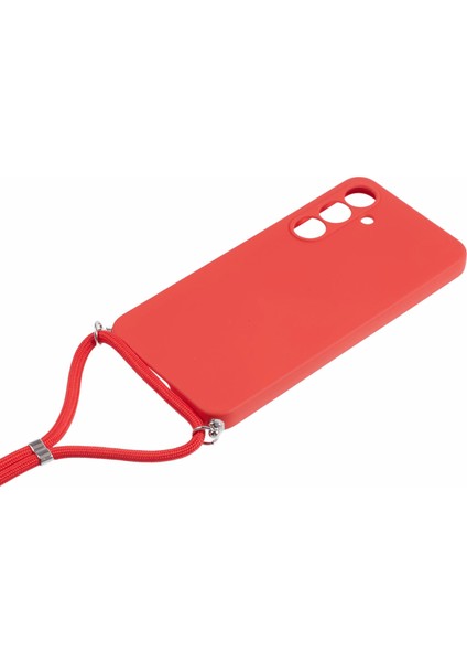 Samsung Galaxy A56 5g Kılıf Esnek Tpu Fiber Astar Darbeye Dayanıklı Çapraz Askılı Telefon Kılıfı-Kırmızı (Yurt Dışından) fiyatları