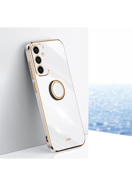 Xınlı Samsung Galaxy A36 5g Kılıf Halka Kickstand Galvanik Tpu Telefon Kılıfı-Beyaz (Yurt Dışından) indirimleri