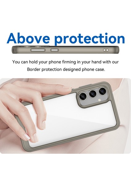 Samsung Galaxy S23 Fe Için Düşmeye Dayanıklı Arka Kapak Tpu+Akrilik Çizilmez Telefon Kılıfı-Şeffaf Gri (Yurt Dışından) fırsatları
