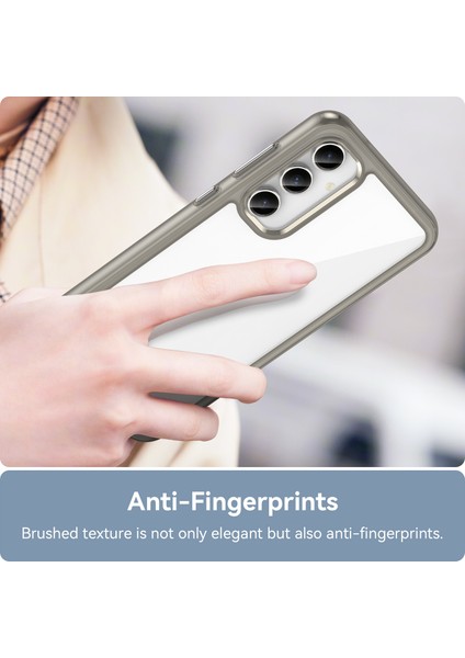 Samsung Galaxy S23 Fe Için Düşmeye Dayanıklı Arka Kapak Tpu+Akrilik Çizilmez Telefon Kılıfı-Şeffaf Gri (Yurt Dışından) indirimleri