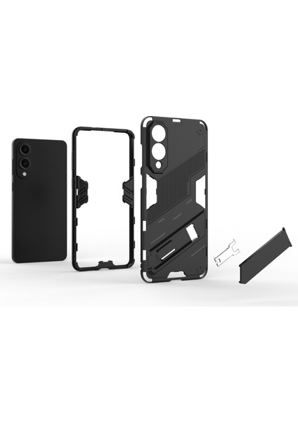 Samsung Galaxy S25 Edge Kılıf Pc+Tpu Darbeye Dayanıklı Telefon Kılıfı Kickstand Ile-Yeşil (Yurt Dışından) fiyatları